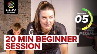 Beginner Training Session  20Minute Indoor Cycling Workout [upl. by Nylak]