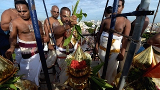 Kumbabishekam Held At Kanchipuram Kamakshi Amman Temple [upl. by Lemhaj]