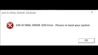 how to fix GTA IV FATAL ERROR D3D  please reboot your system PC [upl. by Namreg]