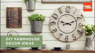 DIY Farmhouse Decor Ideas  Hobby Lobby® [upl. by Stoffel]