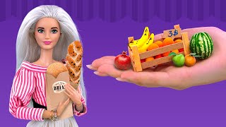 18 Comidas Y Manualidades En Miniatura Para Barbie [upl. by Sexton24]