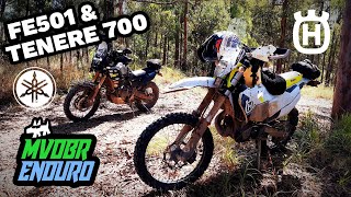 FE501 vs Tenere 700  Enduro vs Adventure A Fkn Mint Ride  MVDBR Enduro 243 [upl. by Balduin]