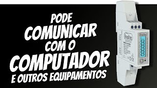 Medidor de energia kWh COM PORTA DE COMUNICAÇÃO da pra buscar os dados no computador [upl. by Ahsaet]