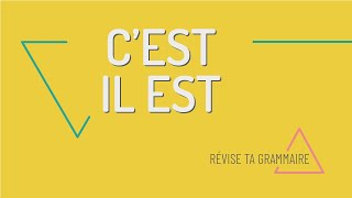 Révise ta grammaire  comment utiliser CEST et IL EST [upl. by Subir]