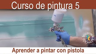 Curso de pintura 5 aprender a pintar con pistola Bricocrack [upl. by Blackington]