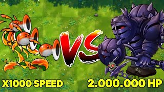 PVZ Fusion Challenge 1000x Speed Fusion Plant vs 2 Million HP Ultimate Obsidian Giant [upl. by Jenks]