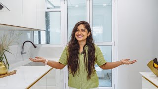 How to make a Modular Kitchen in India 😍🌟✌️ Entire white kitchen Makeover ✅ [upl. by Eckhardt950]