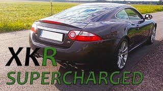 Jaguar XKR 42 V8 416 BHP Supercharged Acceleration and Exhaust Sound [upl. by Gerhan142]