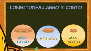 wwwmatecitoscom 1º Primaria Explicación Comparación de longitudes [upl. by Suiratnauq]