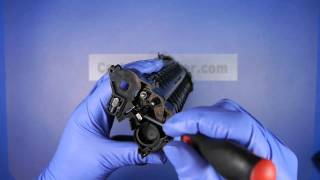 HOW TO REFILL XEROX PHASER 3117 3122 TONER PRINTER CARTRIDGE [upl. by Minne]