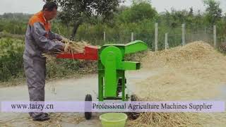 Small but useful rice and wheat thresher machine  rice thresher machine  wheat threshing machine [upl. by Nosnek812]