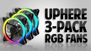 UpHere 3 Pack RGB Fans Review  ALL COLOR MODES [upl. by Rozanne]