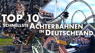 TOP 10 schnellste Achterbahnen in Deutschland [upl. by Yeblehs]