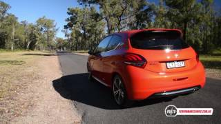 2016 Peugeot 208 GTI 0100kmh amp engine sound [upl. by Olympia]