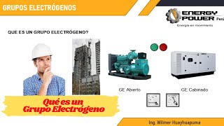 ¿QUÉ ES UN GRUPO ELECTRÓGENO  DEFINICIÓN [upl. by Renwick]