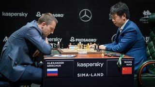 Interview with Wang Hao and Grischuk  FIDE Candidates 2020 [upl. by Hgielsel]