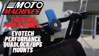 Triumph Tiger 900 Evotech Performance Quadlock GPS Mount Review  Moto Machines [upl. by Asiled]