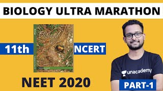 Complete Class 11th Biology Marathon  Part 1  NEET 2020  NCERT  Kumar Sir  Beats For Biology [upl. by Aral]