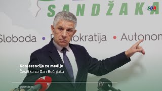 Konferencija za medije Čestitka za Dan Bošnjaka [upl. by Kellda]