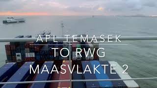 APL TEMASEK 400m to Rotterdam World Gateway [upl. by Fawcette]