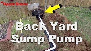 How To Install a Back Yard Sump Pump [upl. by Entruoc252]