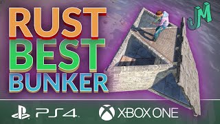 Best Bunker Base Design Offset Bunker 🛢 Rust Console 🎮 PS4 XBOX [upl. by Mathi]