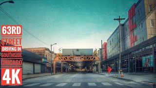 63rd Street Driving in Southside Chicago 4K Streets of the Americas [upl. by Acirema]