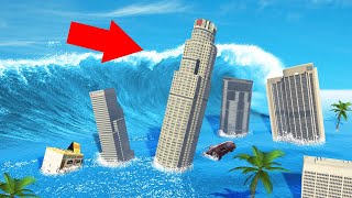 SURVIVE The TSUNAMI In GTA 5 Mods [upl. by Yerffe360]