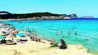 Cala Nova Ibiza  Walk Tour Cala Nova Beach Balearic Island [upl. by Brittaney]