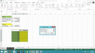 Microsoft Excel Tutorial Onevariable Data Tables [upl. by Ephraim]