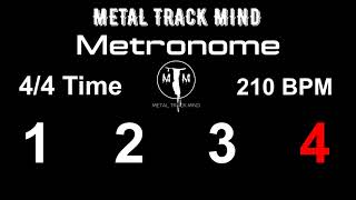 Metronome 44 Time 210 BPM visual numbers [upl. by Christoph571]