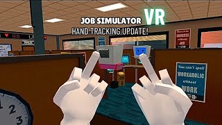 JOB SIMULATOR VR HAS A NEW UPDATE ON THE META QUEST 2 amp 3 [upl. by Fesuoy270]