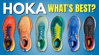 REVIEW OF EVERY HOKA RUNNING SHOE of 2023  Comparison of CliftonRinconRocket XBondiMachMach X [upl. by Ameerahs]