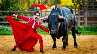 सांड को लाल कपड़ा दिखाने पे क्या होगा  Will The Bull Attack Me  10 Myths in Real Life [upl. by Asaph]