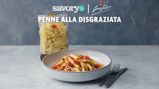 Penne alla Disgraziata Rogue Penne  SavoryOnline [upl. by Aurelie]