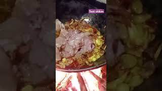 testi khiken oil onion garlic chilli trimeric chiken sristisistu foodminivlog rhymes [upl. by Hsaka]