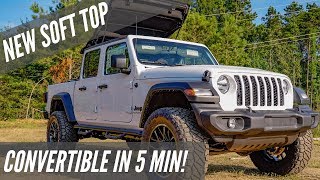 2020 Jeep Gladiator  Soft Top How To [upl. by Labinnah]