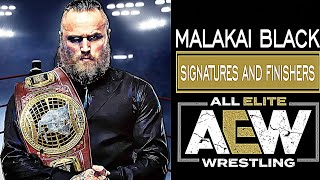 WWE 2K24  Malakai Black Signatures and Finishers [upl. by Vitalis]