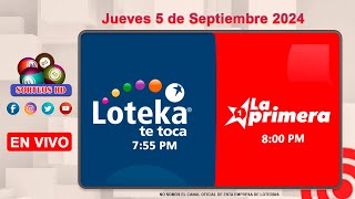 Loteka y la Primera en vivo 🎰 │Jueves 5 de Septiembre 2024 – 755 PM [upl. by Ofloda]