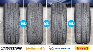 Michelin vs Continental vs Bridgestone vs Pirelli  The BEST Ultra High Performance All Season Tires [upl. by Rieth646]