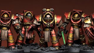 Metallic Red Warhammer Terminators speedpaint [upl. by Yam]