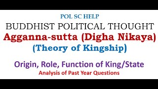 Aggannasutta Digha Nikaya Theory of Kingship Origin Role Function of KingState [upl. by Estevan366]