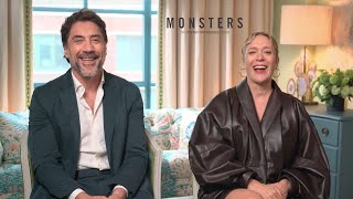 INTERVIEW Javier Bardem and Chloë Sevigny Talk quotMonstersquot [upl. by Anoit]