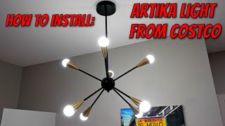 How to install an artika light from Costco [upl. by Hpseoj254]