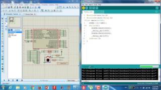 AVR ATmega 328PProteus 86SP2 [upl. by Alehcim]