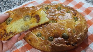 TORTA RUSTICA VELOCECON OLIVE FORMAGGIO SALAME [upl. by Ednihek]