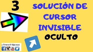 🖱️Cursor invisible👌3 SOLUCIONES 2024cursor invisible windows 10el puntero del mouse no se ve [upl. by Benge]