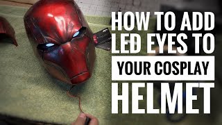 How to add LED eyes to your cosplay helmet and armor [upl. by Tterrab227]