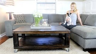 The Rustic Coffee Table  Easy DIY Project [upl. by Halladba869]