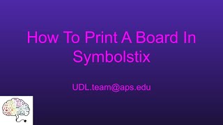 How To Print A Board In Symbolstix [upl. by Weiner]